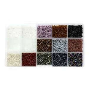 Glass Seed Beads Box Monochrome 174x100mm - Pack of 1